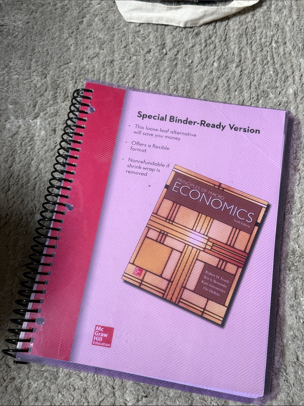 Pink Spiral-Bound Special Binder-Ready Notebook